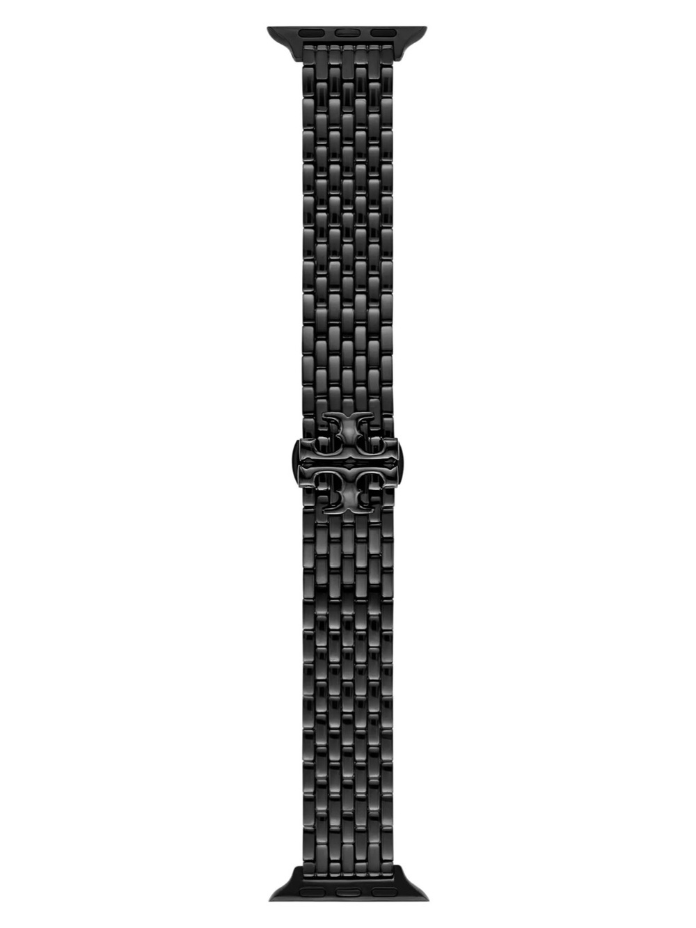 🖤 Tory Burch Eleanor Black Stainless Steel Watch Band for Apple Watch Bracelet - Picture 5 of 13